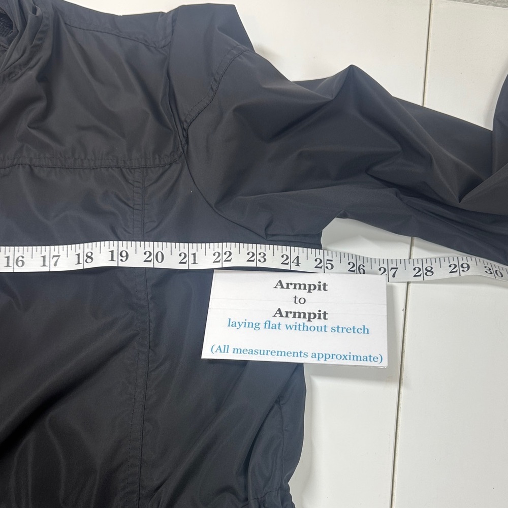 Old Navy Anorak Raincoat Women's Black Hooded Jacket XL - Picture 7 of 12